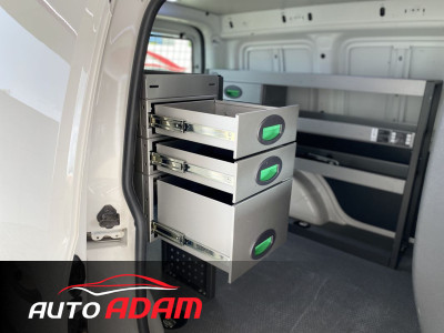 Volkswagen Caddy 2.0 TDi 55 kW Webasto Regálovy systém EDSTROM
